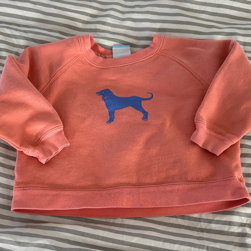 The Black Dog Kids Peach Pullover